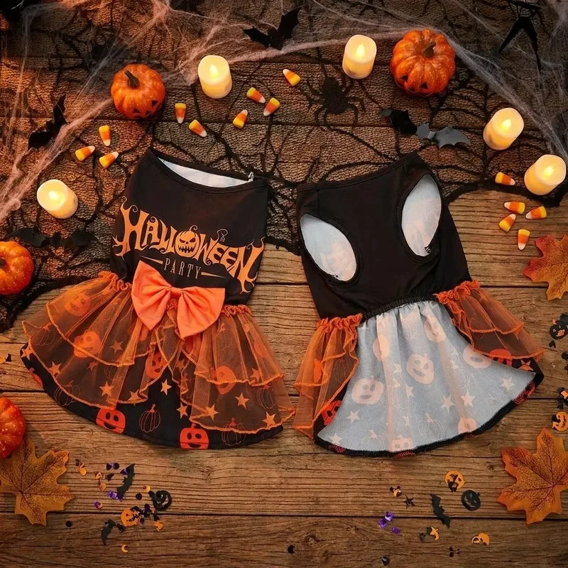 Pumpkin Tulle Halloween Costume Dress