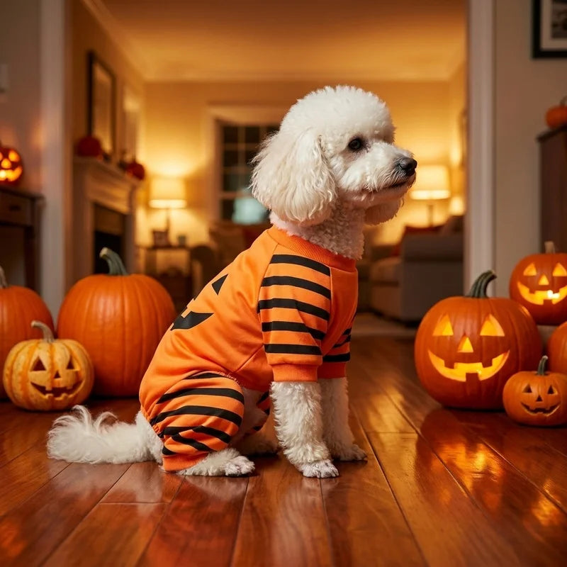 Pumpkin Face Halloween Jumpsuit Costume