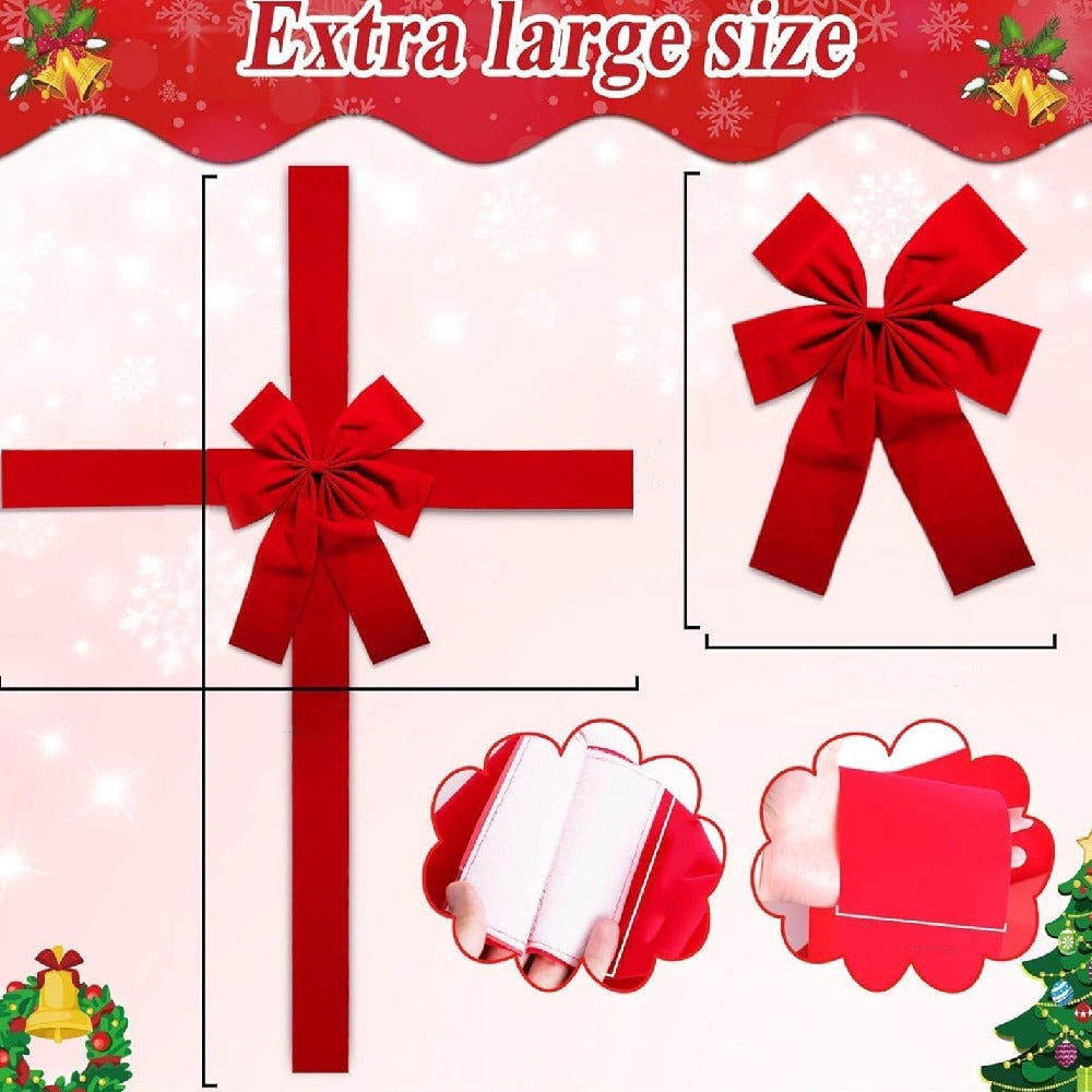 Door Hanging Chritmas Bow Ribbon