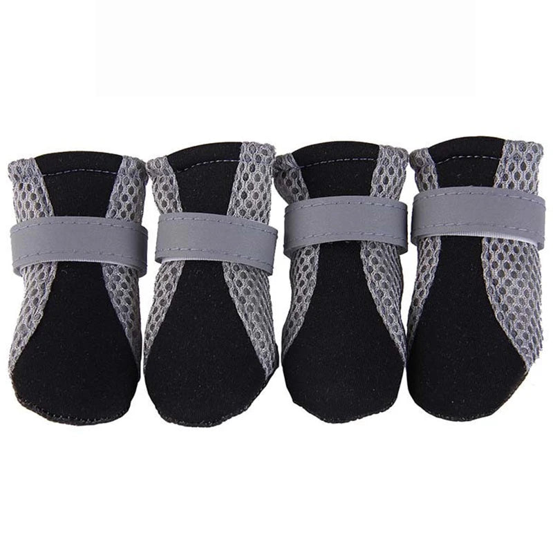 Waterproof Reflective Boots with Breathable Mesh - 4-Pack
