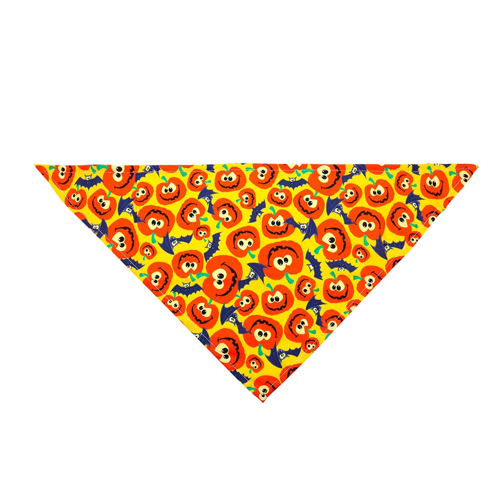 Pumpkin & Skull Halloween Printed Bandana