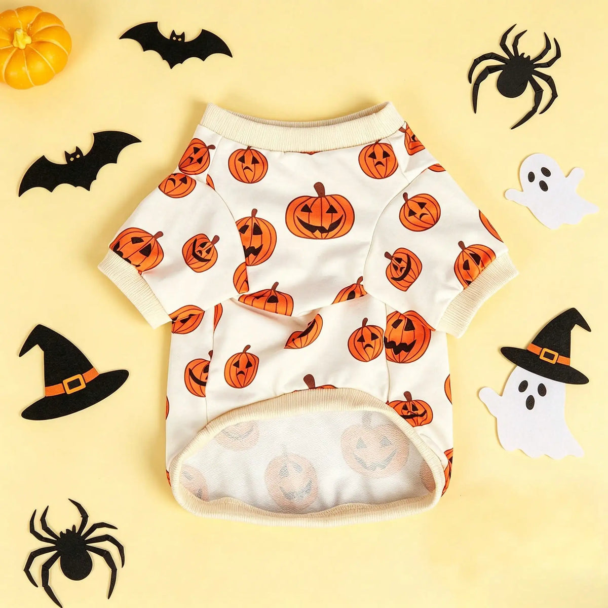 Dog Sweatshirt with Pumpkins
