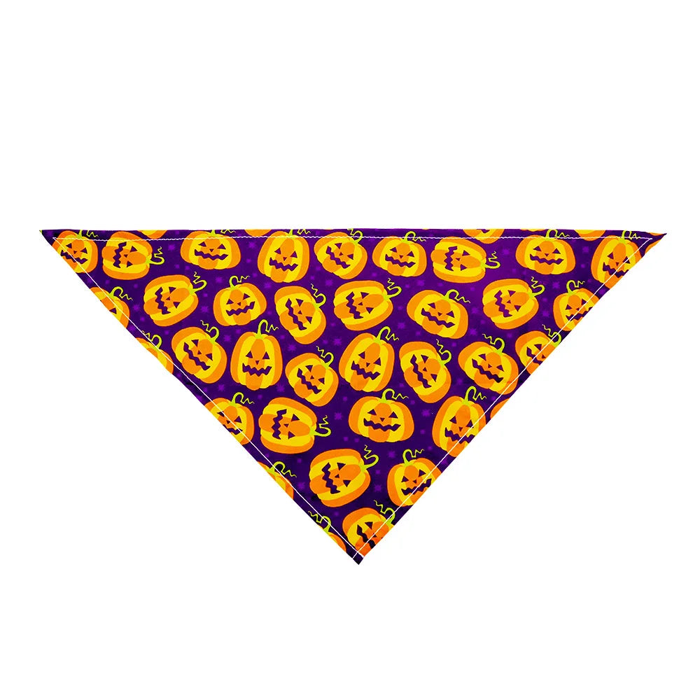 Pumpkin & Skull Halloween Printed Bandana