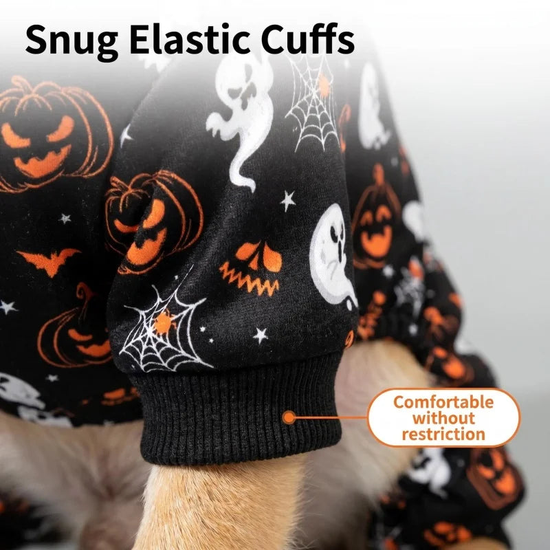 Pijama para mascota con estampado de Halloween
