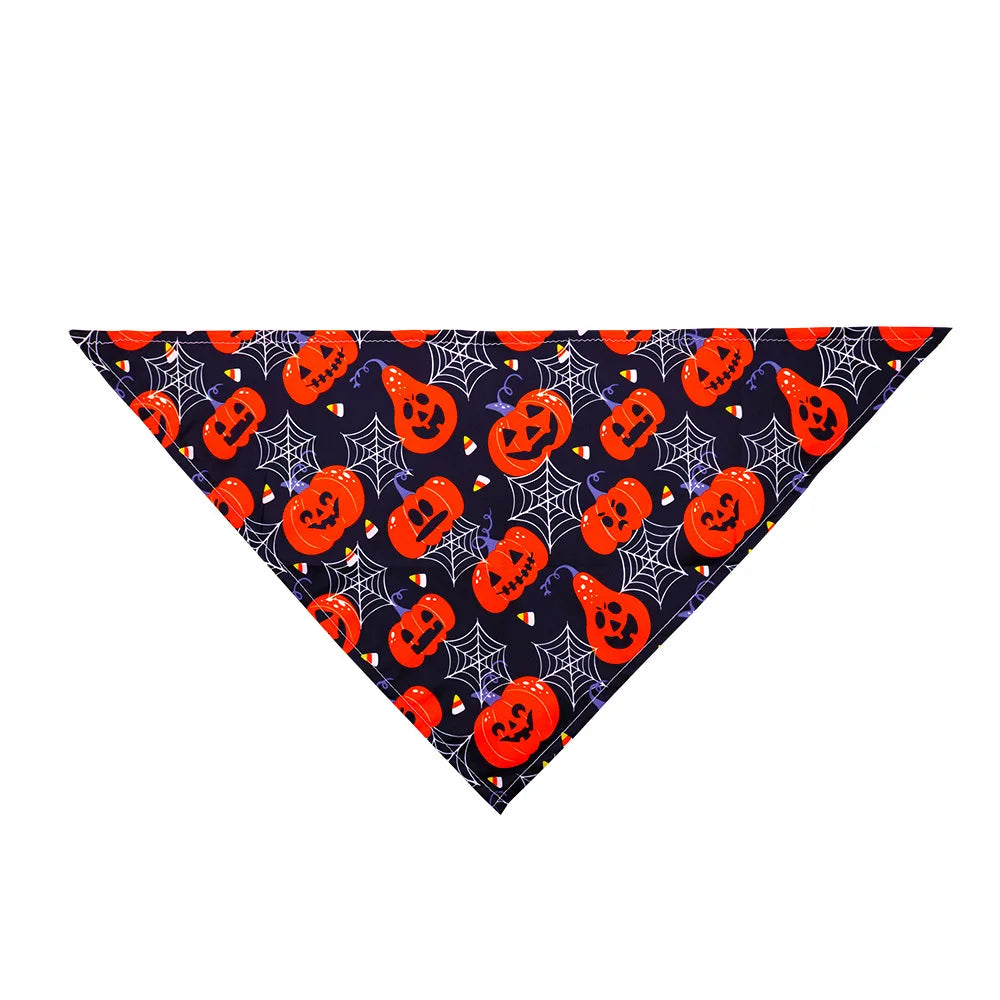 Pumpkin & Skull Halloween Printed Bandana