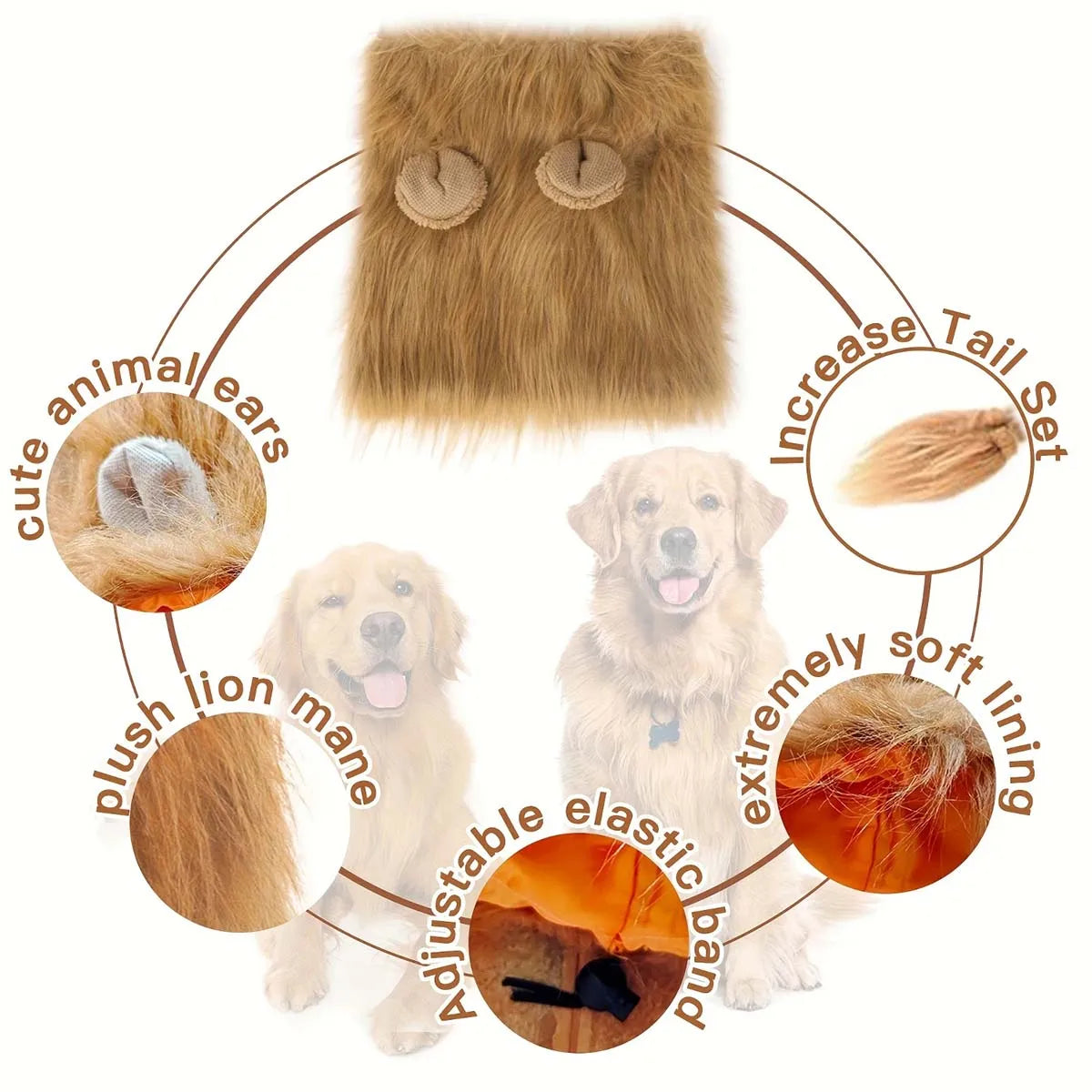 Lion Mane Wig Halloween Costume