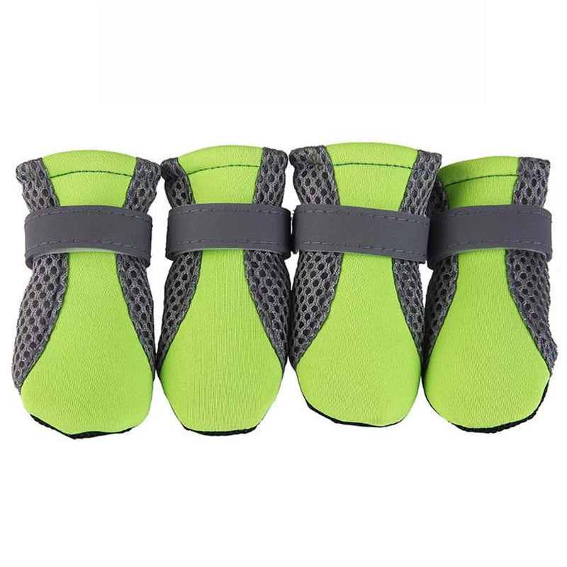 Waterproof Reflective Boots with Breathable Mesh - 4-Pack