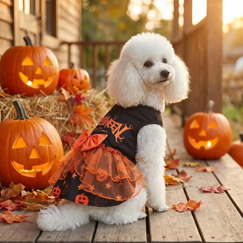 Pumpkin Tulle Halloween Costume Dress