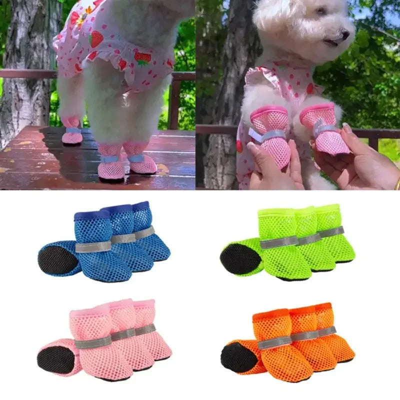 Soft Sole Boots with Hook-and-Loop Strap - 4-Pack