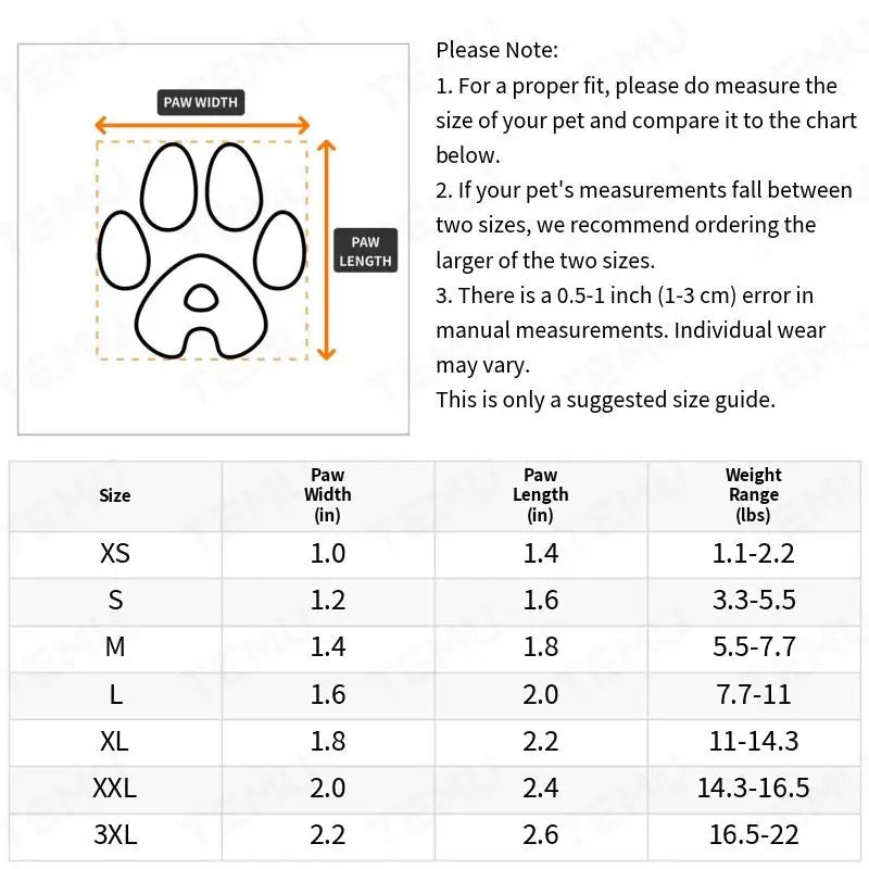 Water-Resistant Dog Shoes for Small Dogs (4pcs) – Outdoor Rain Boots