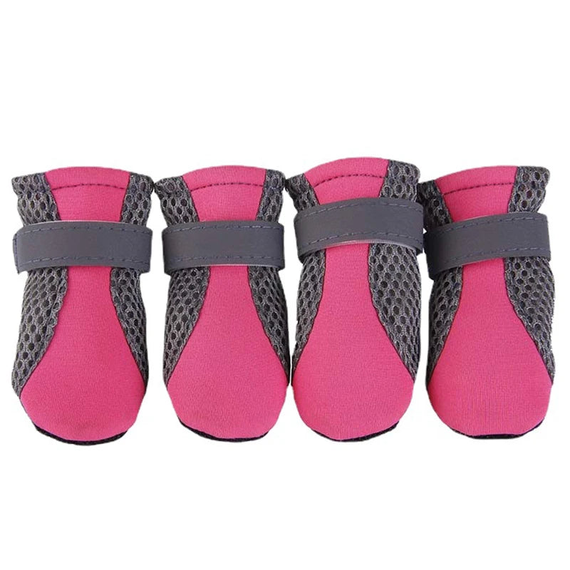 Waterproof Reflective Boots with Breathable Mesh - 4-Pack