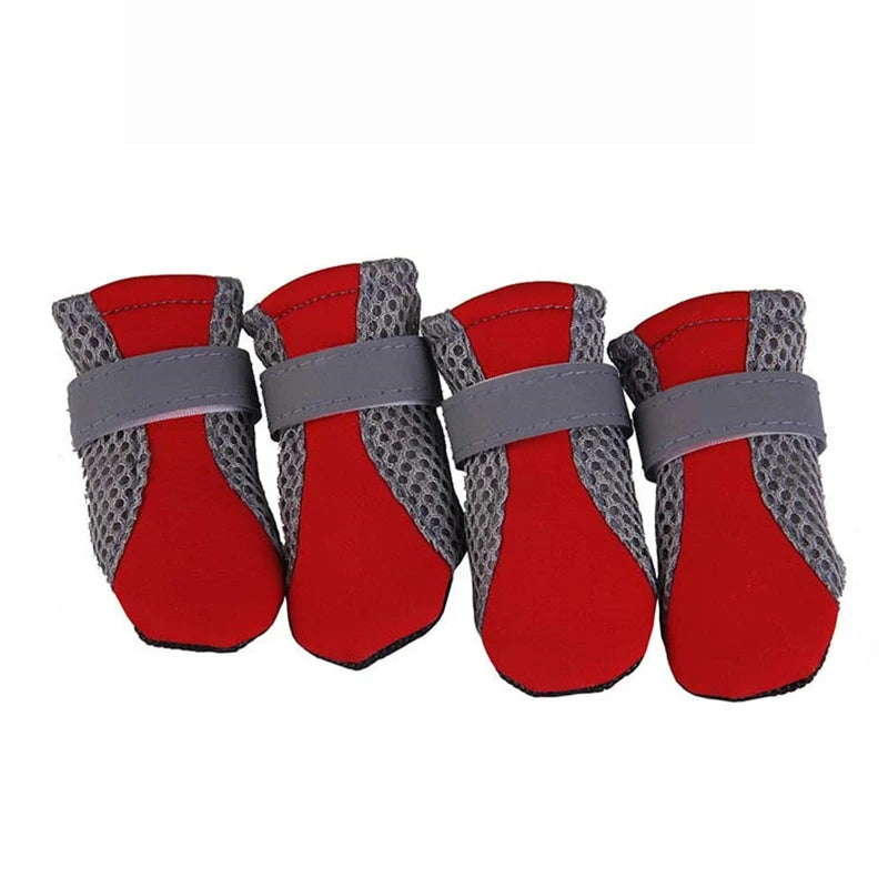 Waterproof Reflective Boots with Breathable Mesh - 4-Pack