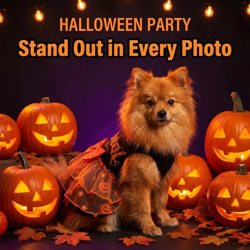 Pumpkin Tulle Halloween Costume Dress