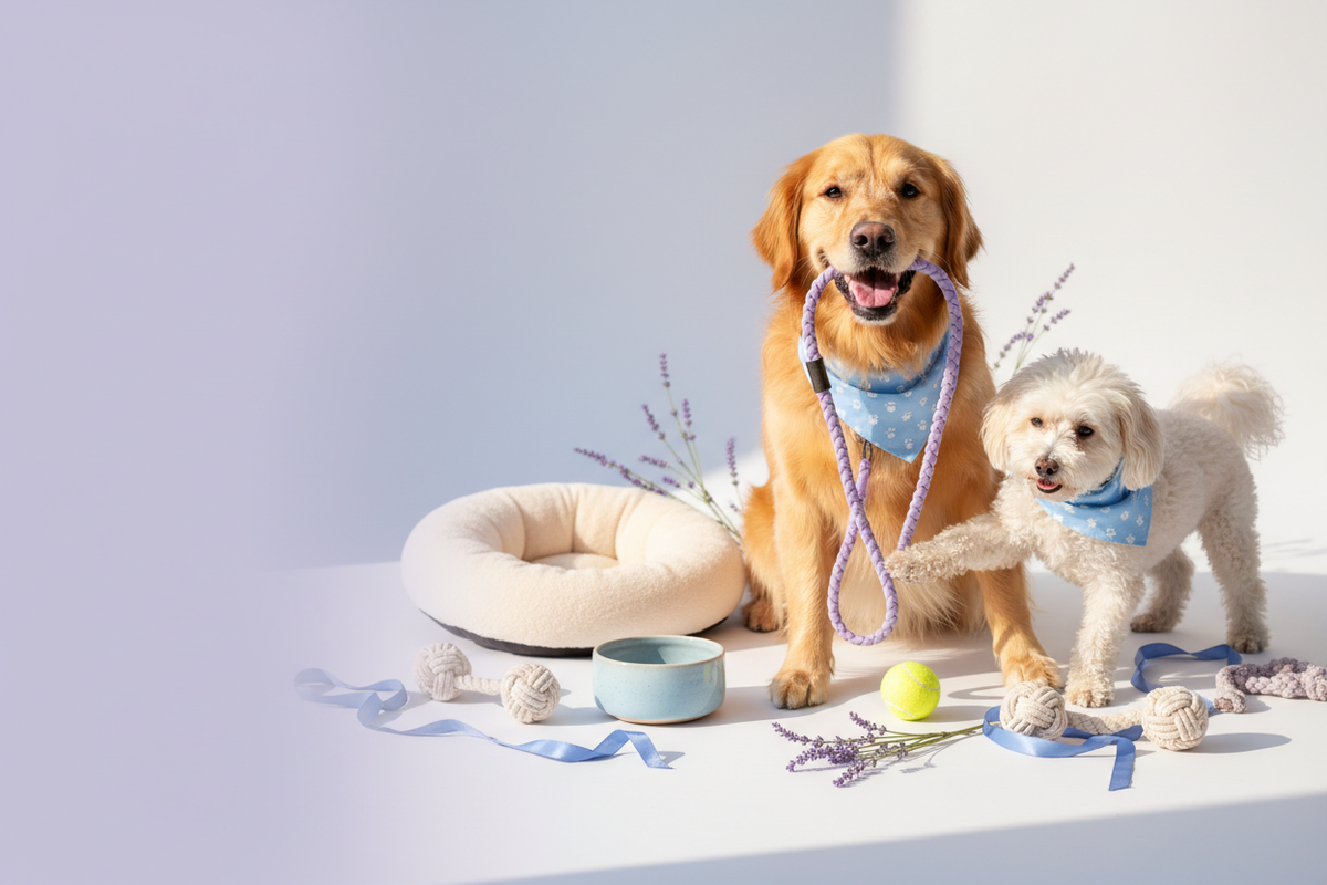 Eye-catching dog lifestyle hero banner